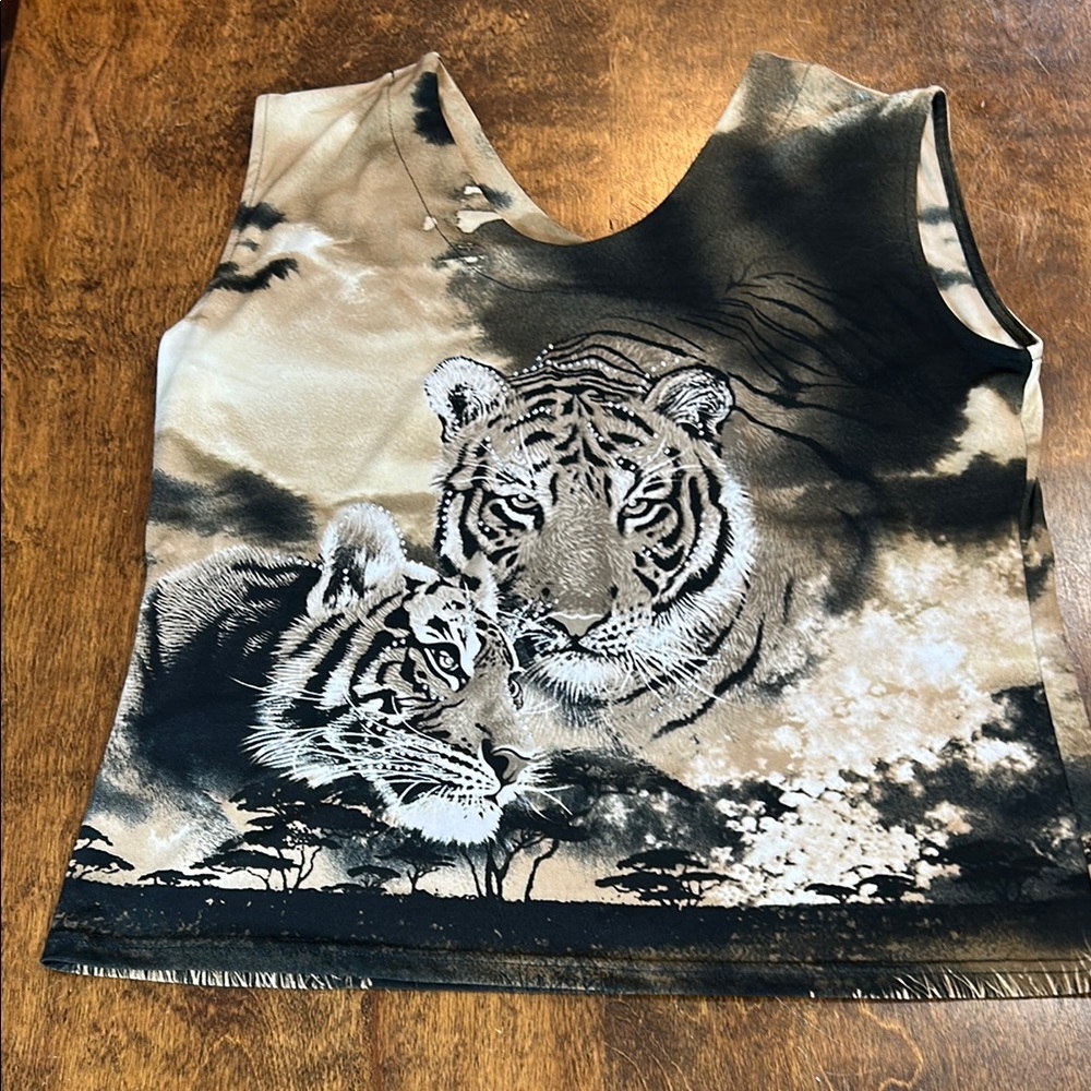 Tiger Print Tank Top